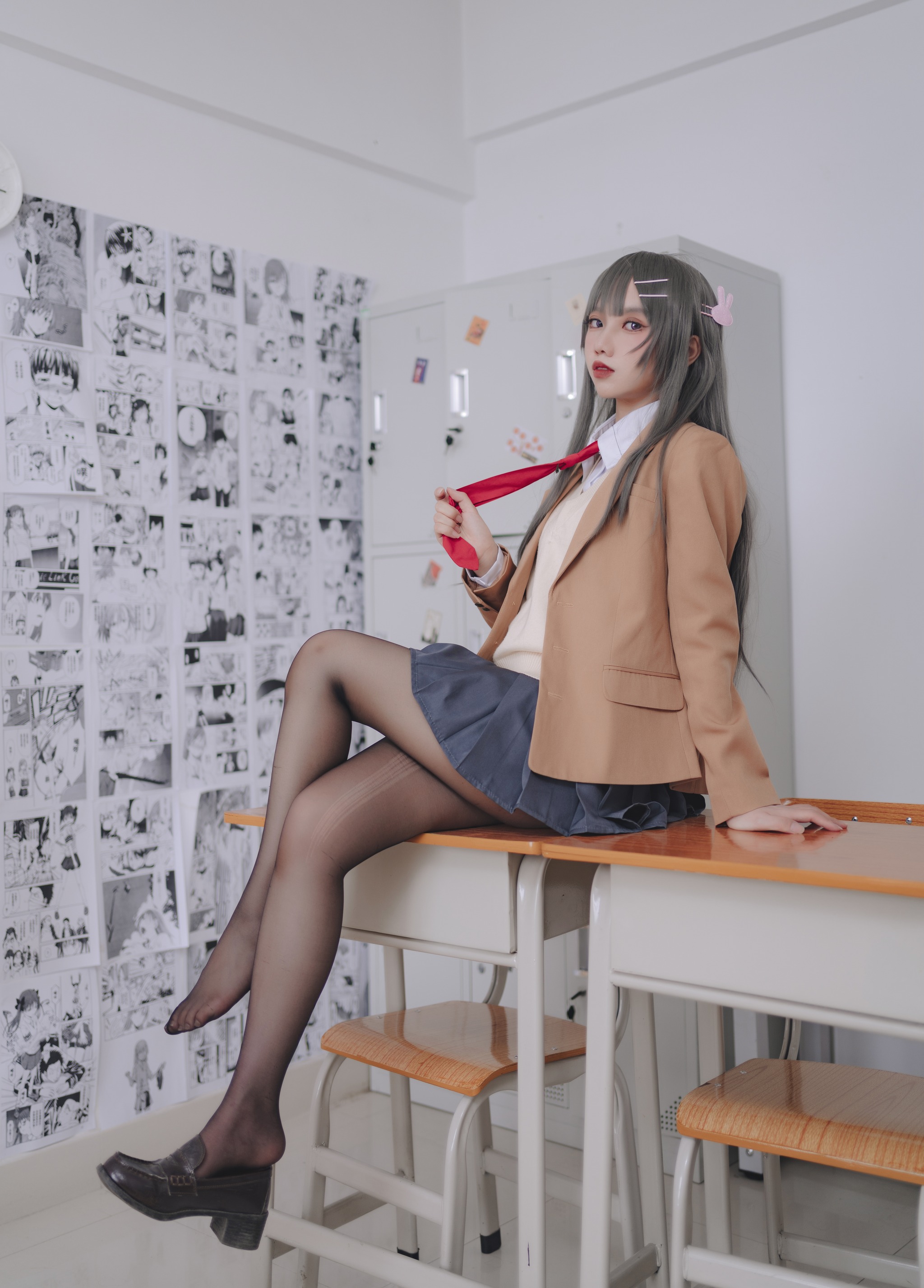 图片[1]-果咩酱w – NO.043  麻衣校服[30P]-XikXak